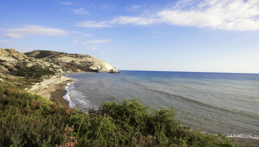 A view of the mediterranean sea in Cyprus, Greece. A view of the mediterranean sea in Cyprus, Greece.
