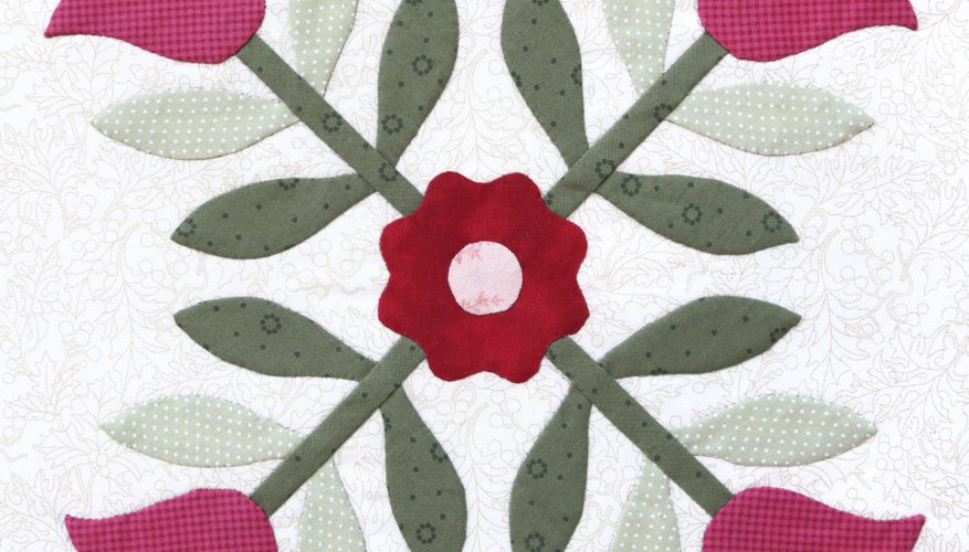 Applique techniques are often used in quilts. Applique techniques are often used in quilts.