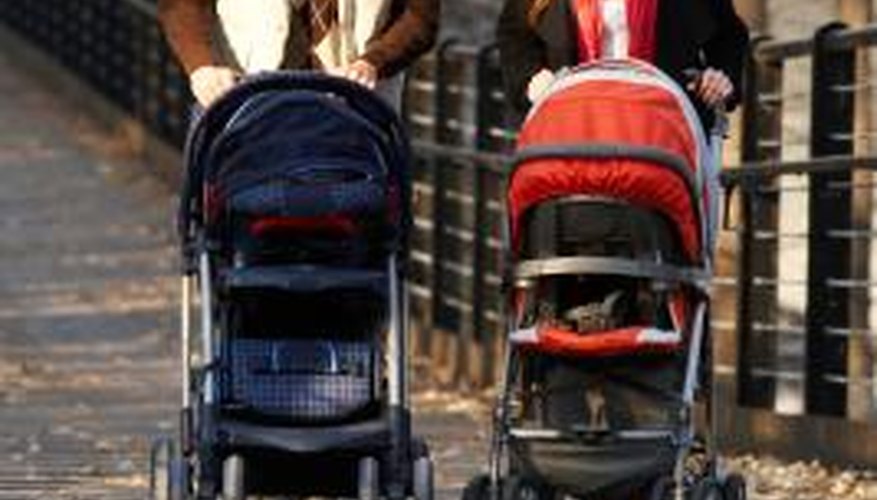 Sit and stand strollers limit the hassle of shopping with two children. Sit and stand strollers limit the hassle of shopping with two children.