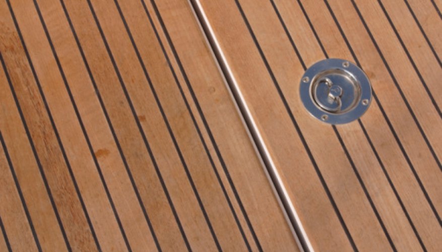 Teak decking is often used in marine construction. Teak decking is often used in marine construction.