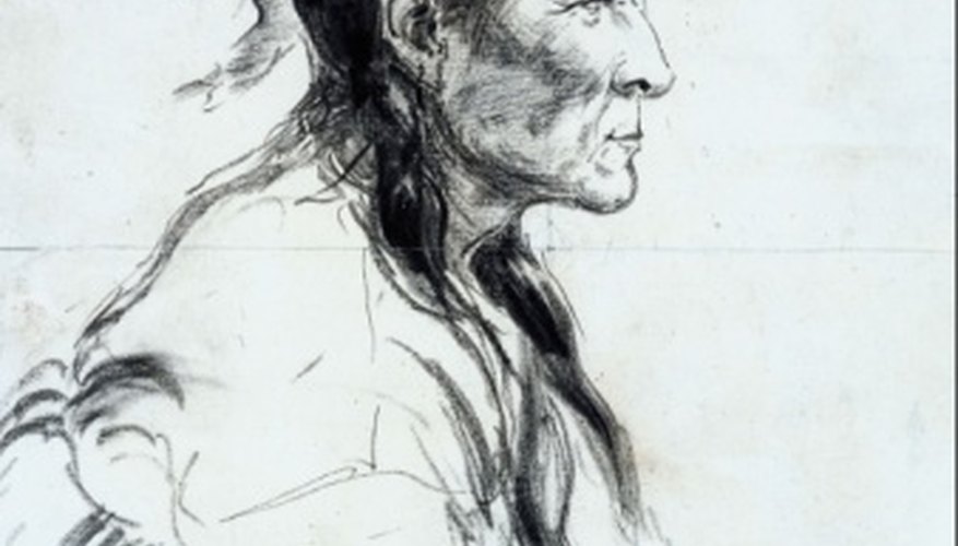 Drawing a portrait in profile represents a common pose in portrait art. Drawing a portrait in profile represents a common pose in portrait art.
