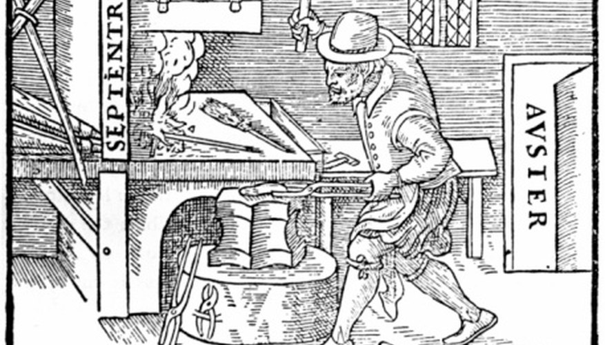 The tools and equipment used in medieval forges depended on the purpose of the forge. The tools and equipment used in medieval forges depended on the purpose of the forge.