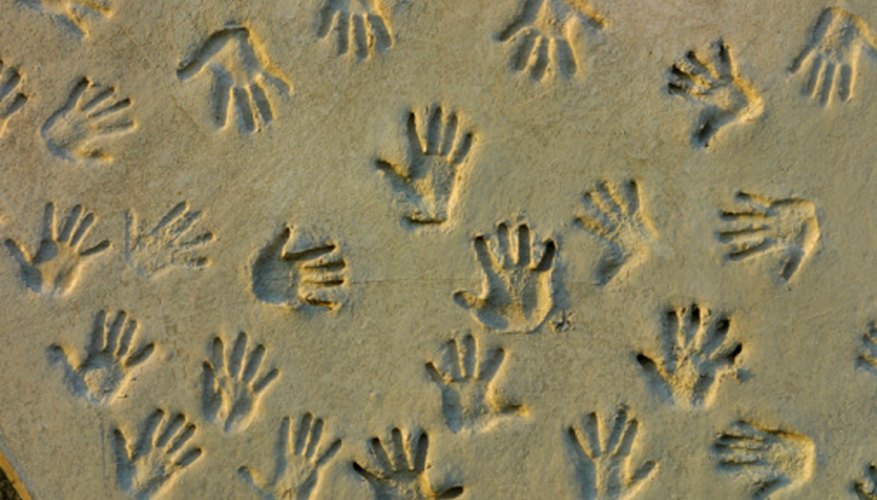 Handprints are popular in cave art. Handprints are popular in cave art.