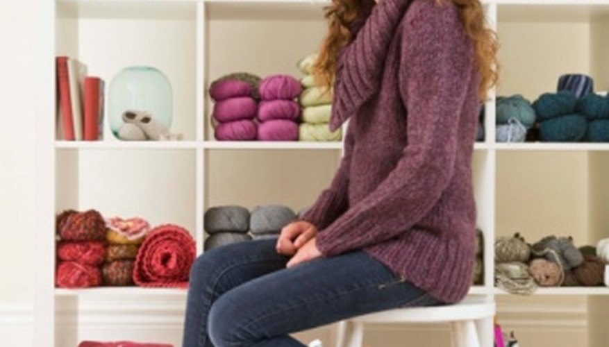 With yarn and an afghan hook, many lovely items can be created. With yarn and an afghan hook, many lovely items can be created.