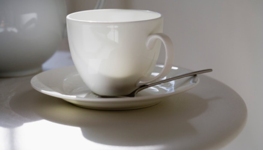 Photo Credit: Jupiterimages/Polka Dot/Getty Images Try the cup and saucer.