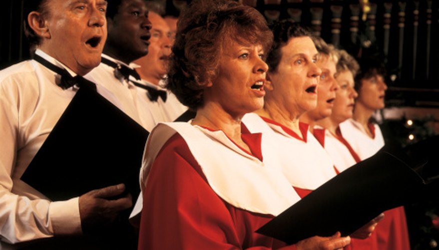 Arranging a choir by voice section creates a unified, yet distinct sound. Arranging a choir by voice section creates a unified, yet distinct sound.