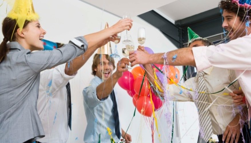 Even an adults' party livens up with some entertaining group games. Even an adults' party livens up with some entertaining group games.