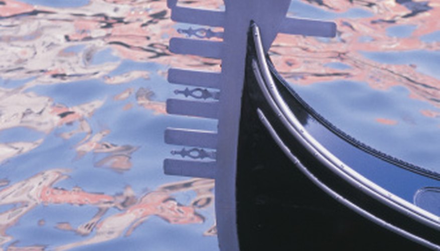 The ornate prow of a Venetian gondola echoes the design's ancient origins. The ornate prow of a Venetian gondola echoes the design's ancient origins.
