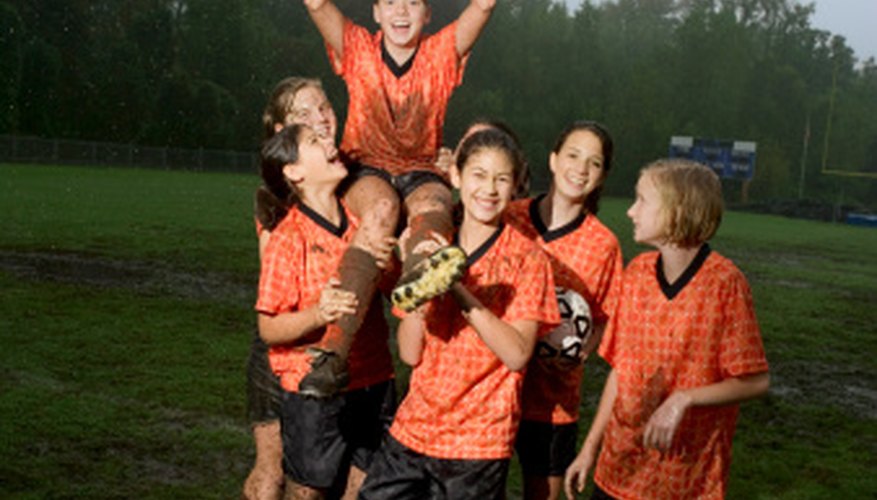 Girls enjoy team sports for comradeship and competition. Girls enjoy team sports for comradeship and competition.