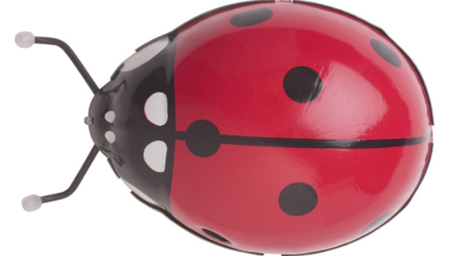 The simple but recognizable pattern of a lady bug makes it ideal for a children's craft project. The simple but recognizable pattern of a lady bug makes it ideal for a children's craft project.