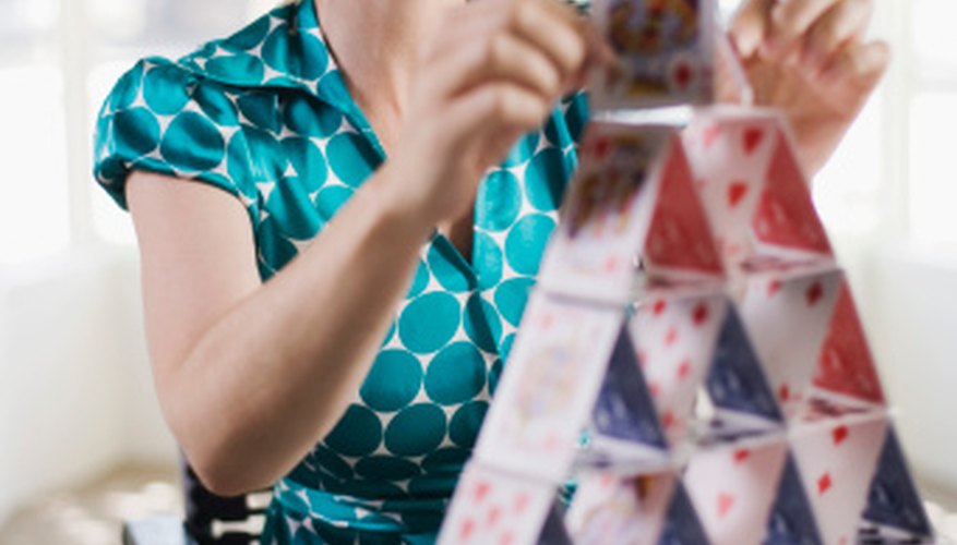 Playing cards can be used for many fun crafts. Playing cards can be used for many fun crafts.