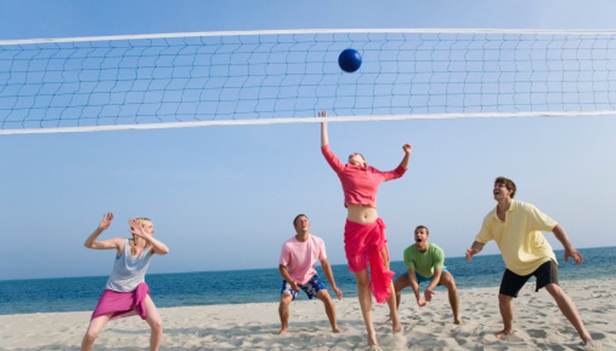 Beach volleyball can be fun among friends or as an organized league. Beach volleyball can be fun among friends or as an organized league.