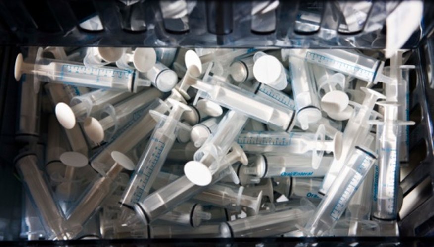 Syringes can be used as art supplies. Syringes can be used as art supplies.