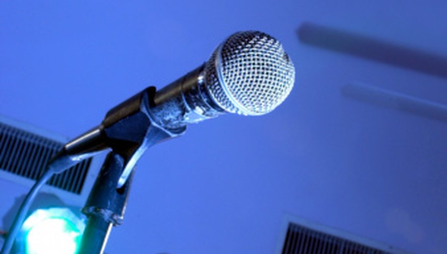 When emceeing, always speak directly into the microphone. When emceeing, always speak directly into the microphone.