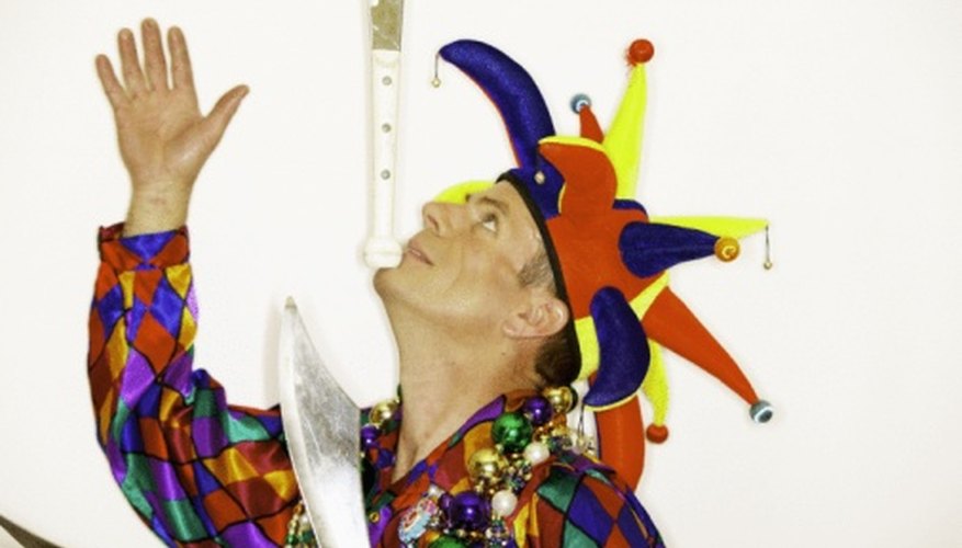 Photo Credit: NA/Photos.com/Getty Images Juggling jesters often juggled dangerous items such as knives.