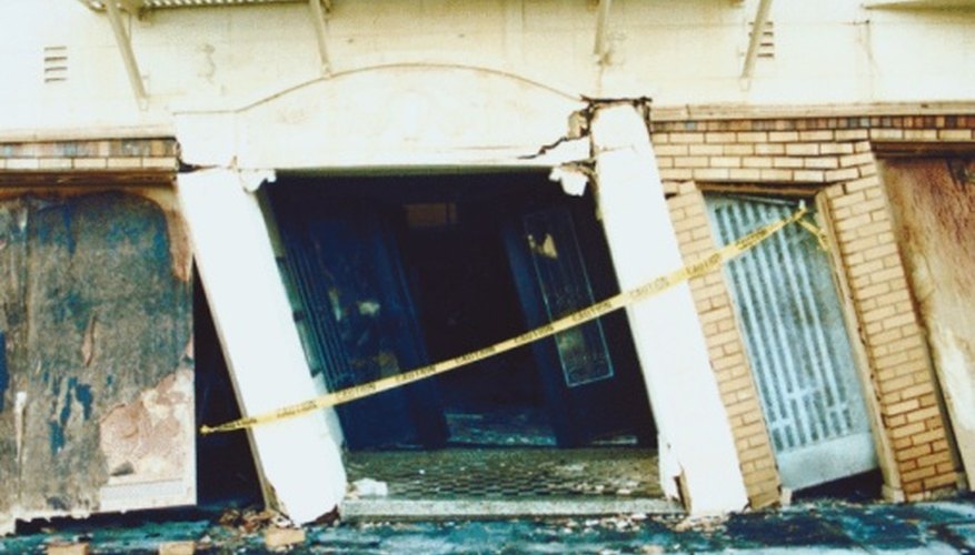 Earthquakes can create lateral forces that cause concrete structures to buckle. Earthquakes can create lateral forces that cause concrete structures to buckle.