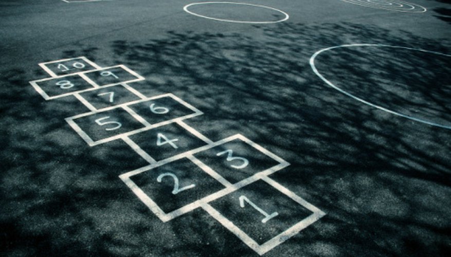 Photo Credit: Dynamic Graphics Group/Dynamic Graphics Group/Getty Images Early 20th century kids played hopscotch.