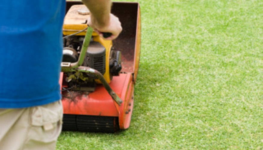 Create a diagonal pattern in a lawn. Create a diagonal pattern in a lawn.