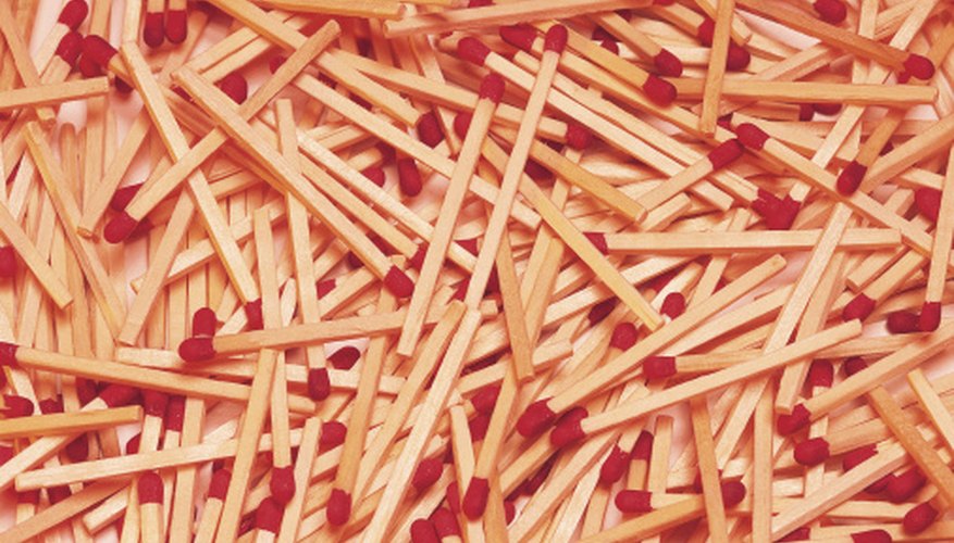 Wooden matches can be used to create a variety of craft items. Wooden matches can be used to create a variety of craft items.