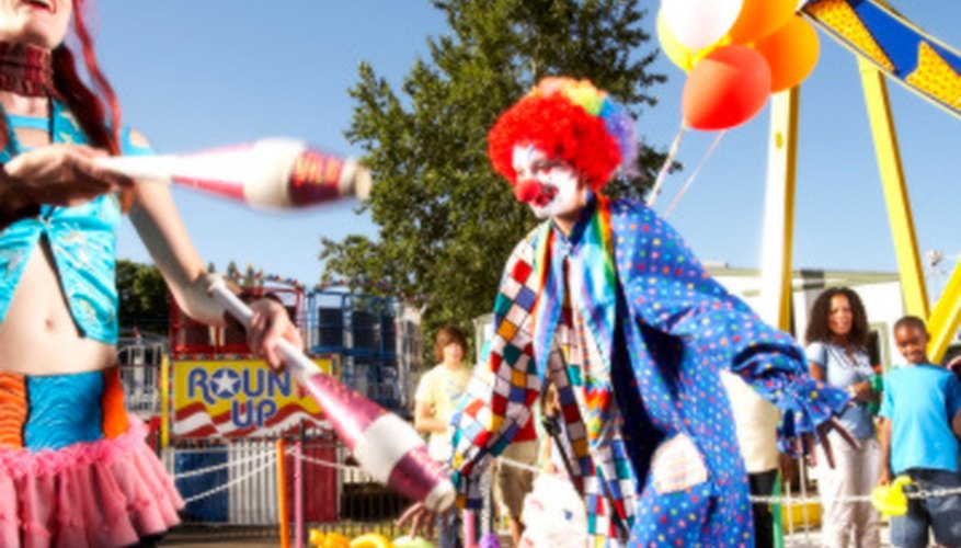 Clown costumes frequently require maintenance and cleaning. Clown costumes frequently require maintenance and cleaning.