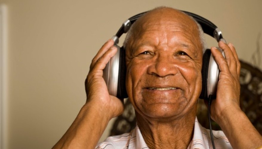 Sound-isolating headphones create a cup over the ears that blocks out sound. Sound-isolating headphones create a cup over the ears that blocks out sound.