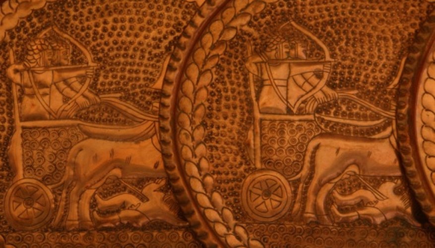 Chariots carried an archer and a driver. Chariots carried an archer and a driver.