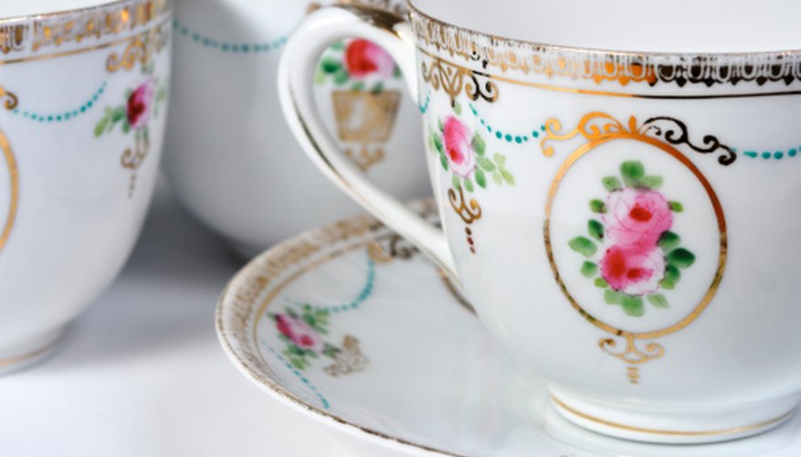 Antique china lends a classic beauty to any special occasion. Antique china lends a classic beauty to any special occasion.