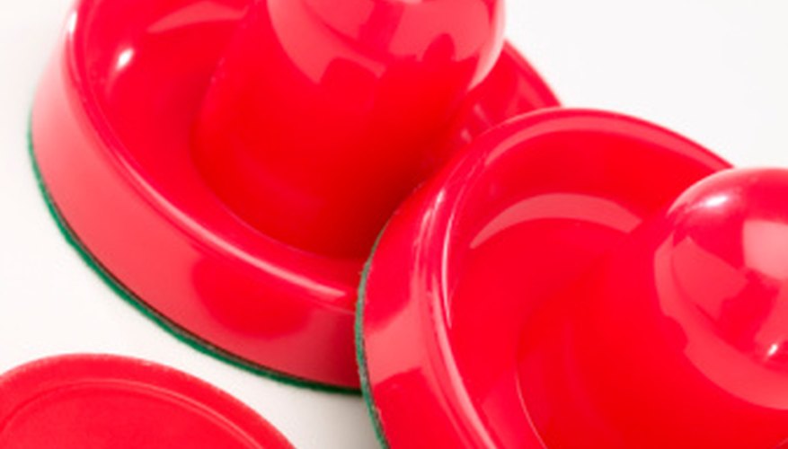 Keep the air hockey puck clean to make it fast. Keep the air hockey puck clean to make it fast.