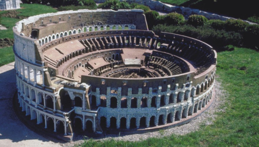 The type of stage the Coliseum in Rome provided spectators with a 360-degree view of the action. The type of stage the Coliseum in Rome provided spectators with a 360-degree view of the action.