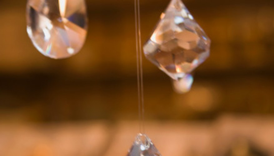 Crystals can be hung in windows or used as ornaments on trees, plants or around the house. Crystals can be hung in windows or used as ornaments on trees, plants or around the house.