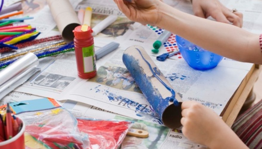 Contact paper is an inexpensive way to protect crafts from water damage. Contact paper is an inexpensive way to protect crafts from water damage.