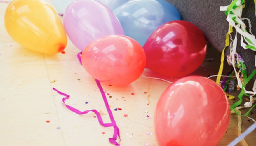 Use balloons to entertain a group of juniors. Use balloons to entertain a group of juniors.