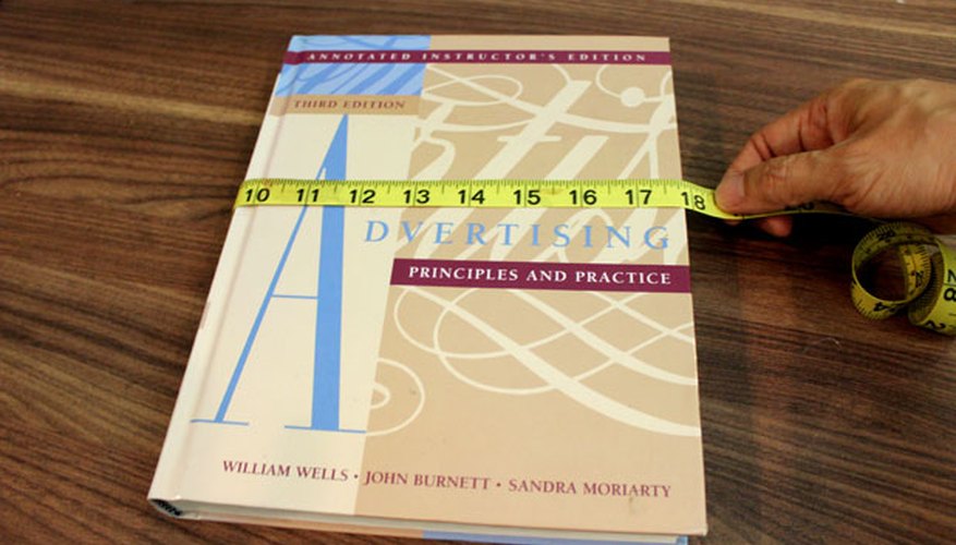 Measure the dimensions of the book Measure the dimensions of the book