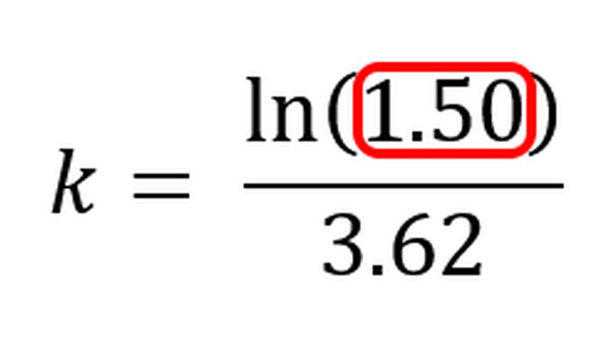 Dividing the numerator's future and initial values calculates the growth factor. Dividing the numerator's future and initial values calculates the growth factor.