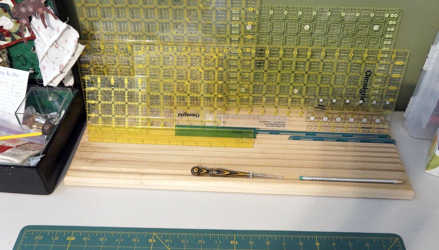 Ruler rack. Ruler rack.