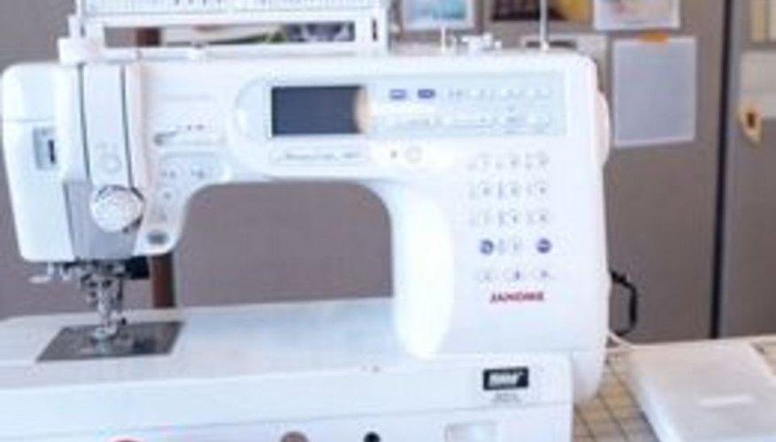 A basic sewing machine A basic sewing machine