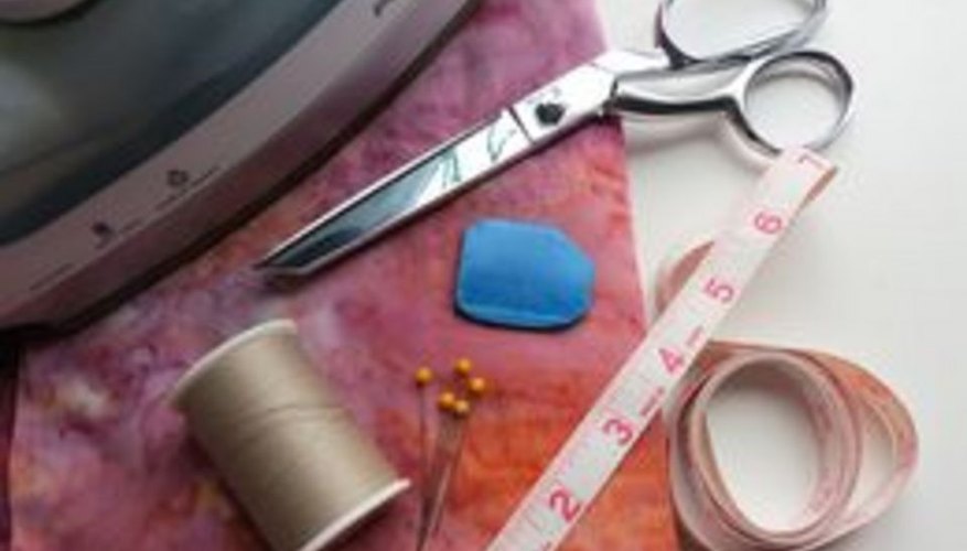 Supplies for sewing a hem. Supplies for sewing a hem.