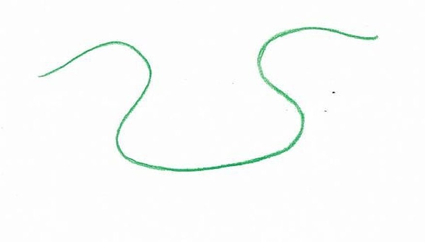 Swooping line that defines the shape of your ribbon Swooping line that defines the shape of your ribbon