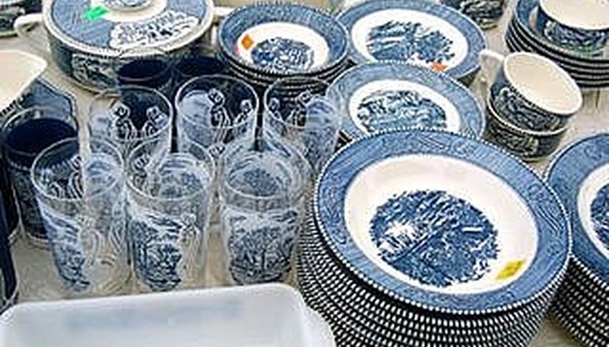 Blue is the most common color for Currier & Ives dishware Blue is the most common color for Currier & Ives dishware