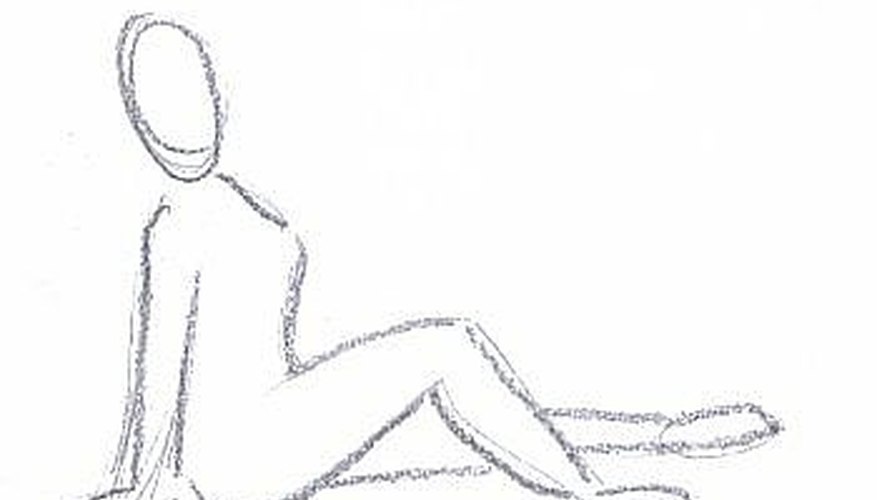 Gesture sketch for pin-up girl. Gesture sketch for pin-up girl.