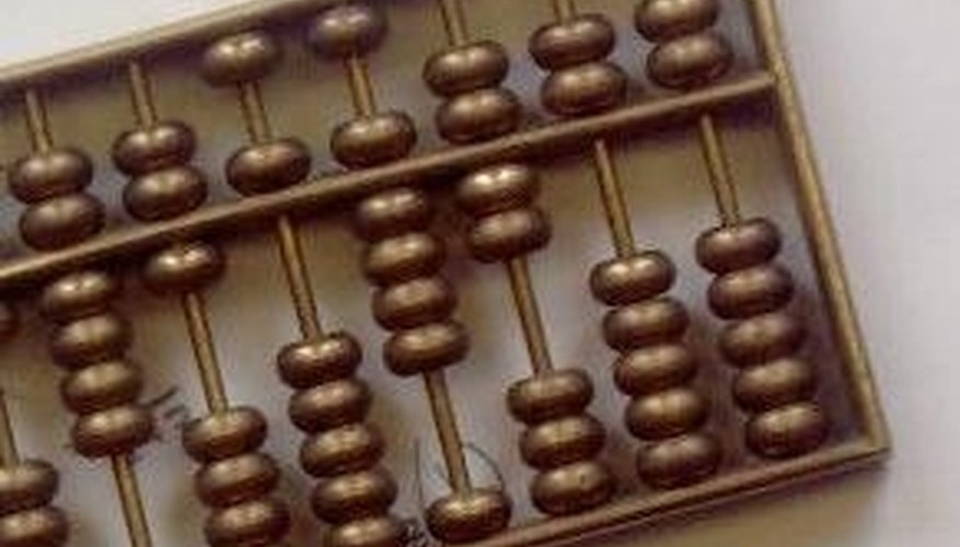 wood chinese abacus