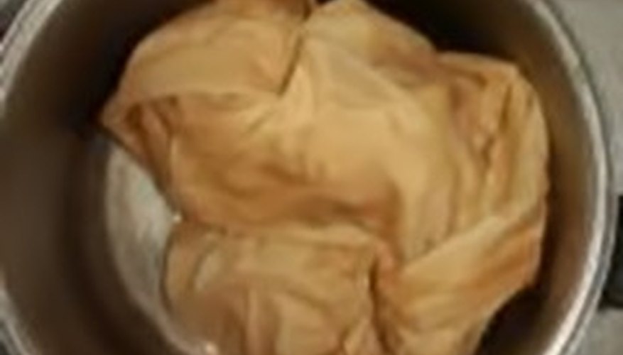 Fabric dyed with coffee Fabric dyed with coffee