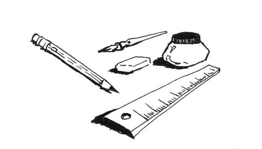 Some of the drawing supplies you will need. Some of the drawing supplies you will need.