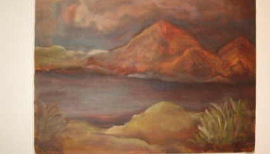 A painting done in oils using the underpainting technique; where colors are allowed to shine through. A painting done in oils using the underpainting technique; where colors are allowed to shine through.