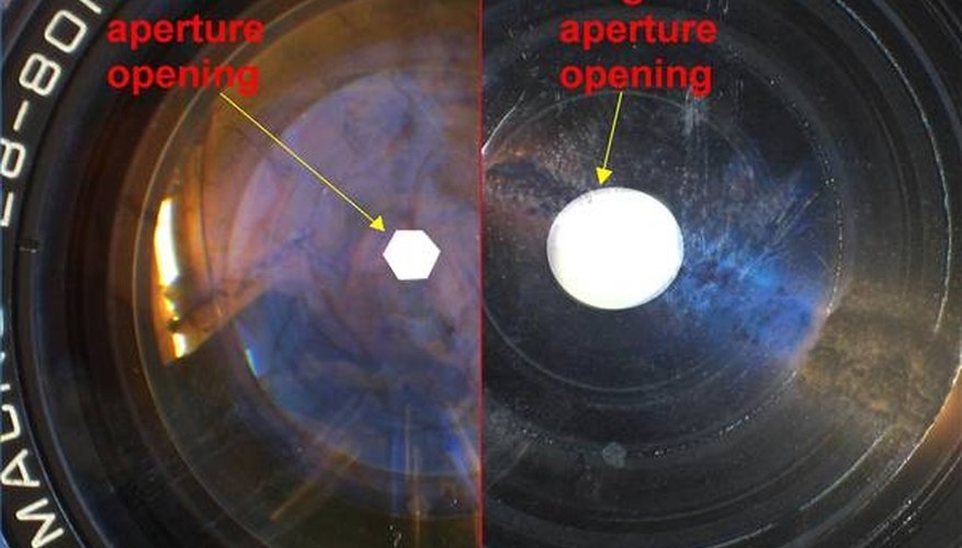 The adjustable aperture is often found inside the camera lens. The adjustable aperture is often found inside the camera lens.