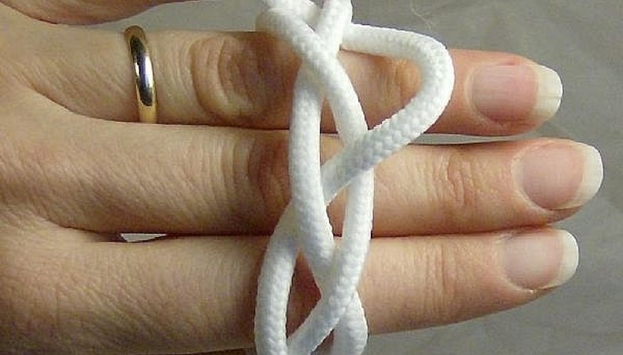 Leading end goes back and forth through holes. Leading end goes back and forth through holes.