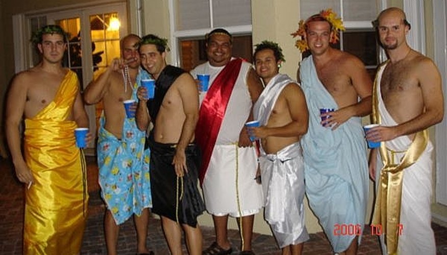 How can you not have fun in a toga costume? How can you not have fun in a toga costume?