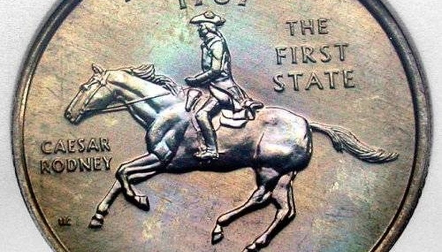 The Delaware statehood quarter. The Delaware statehood quarter.