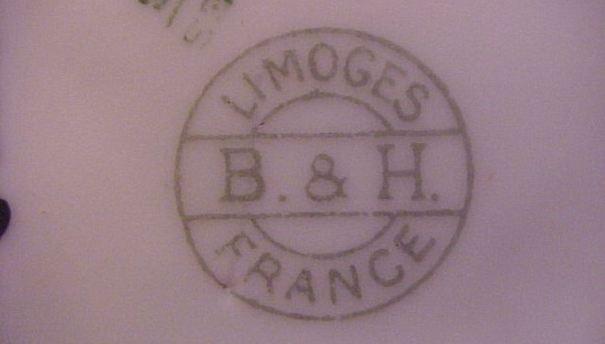 A Limoges china mark varies by company and date. A Limoges china mark varies by company and date.