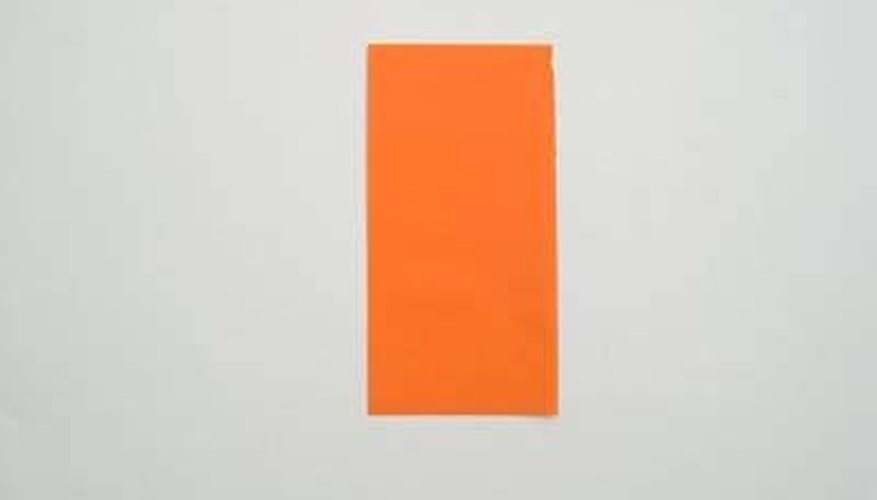 A rectangular piece of origami paper A rectangular piece of origami paper